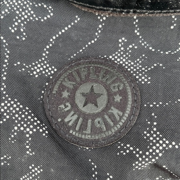 Kipling Black Patterned  Backpack - Picture 3 of 5